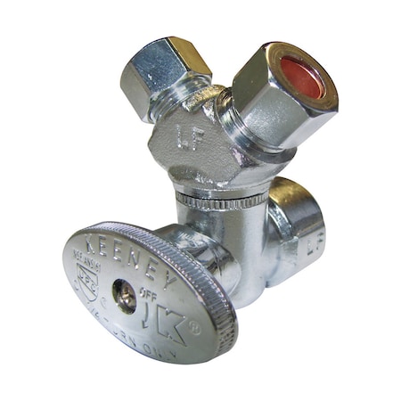 Plumb Pak Plumb Pak 1/2 in. FIP X 3/8 in. Compression Brass 3-Way Valve PP2901VLF